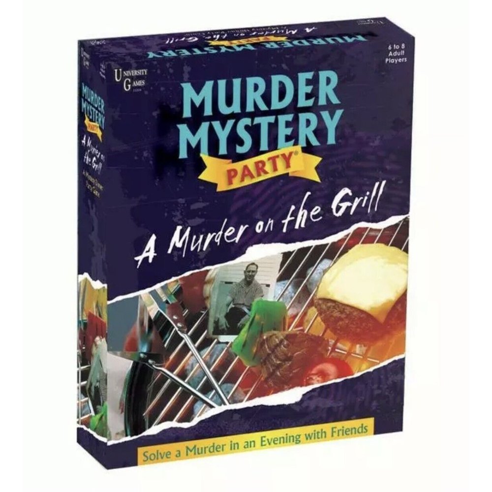 Murder Mystery Party Game - A Murder on the Grill Dinner Party Game - NEW